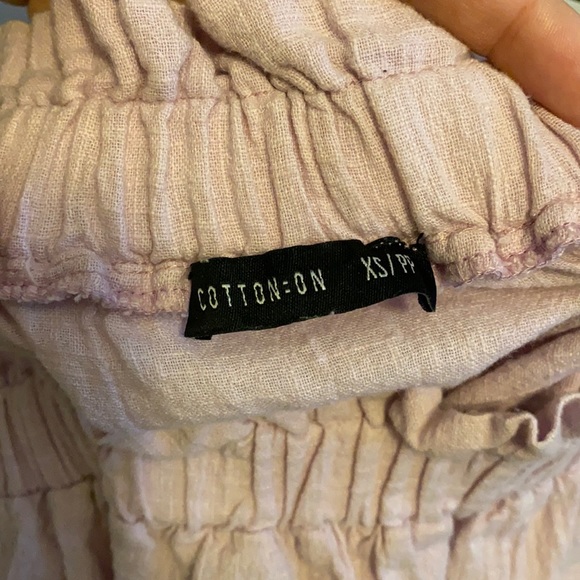 Lavender purple tie top from cotton on size XS - Picture 3 of 3